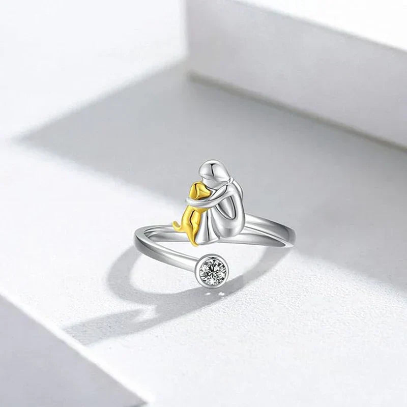Rose | Ring mit Hundemotiv