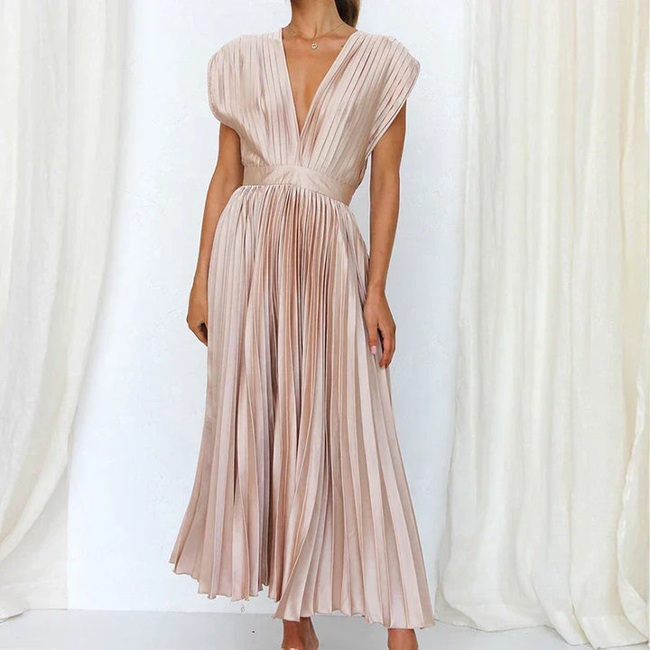 Hedwig | Elegantes Damenkleid für Damen mit V-Ausschnitt