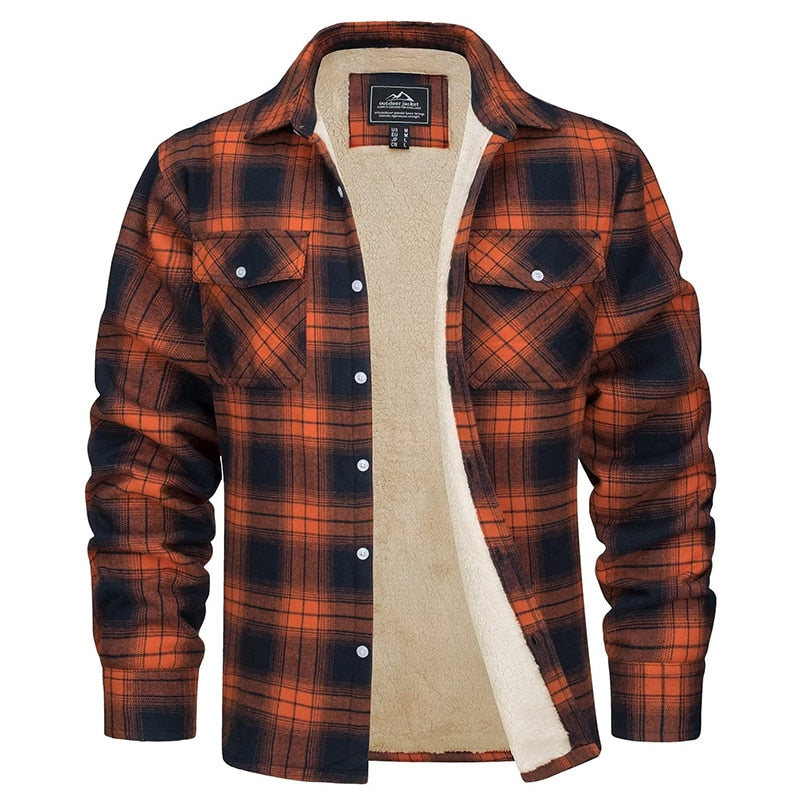 Matteo | Fusion Jacke für Herren mit Karomuster und langen Ärmeln