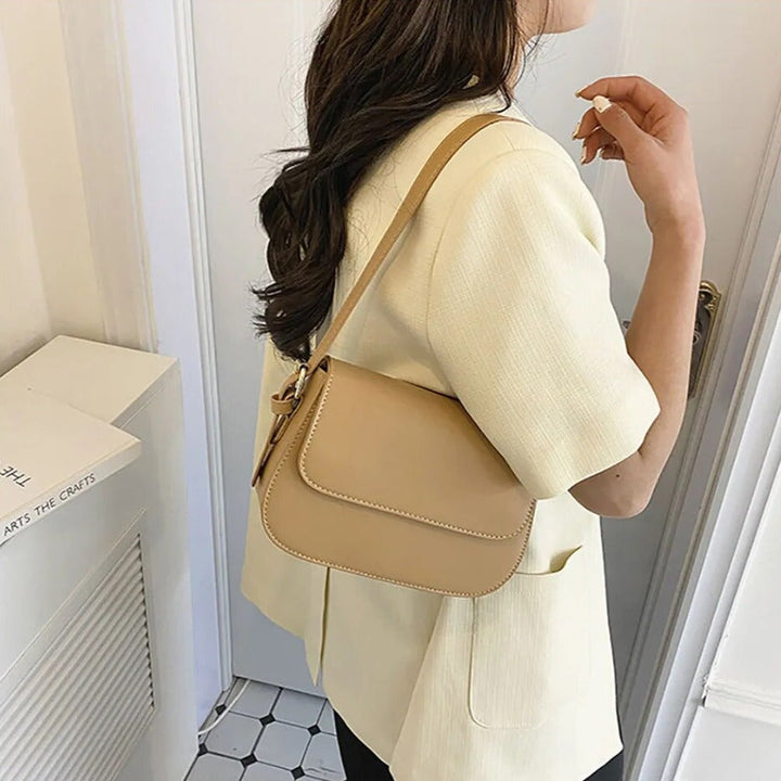 Eldborg | Elegante Schultertasche in gedämpftem Nude-Ton für Damen