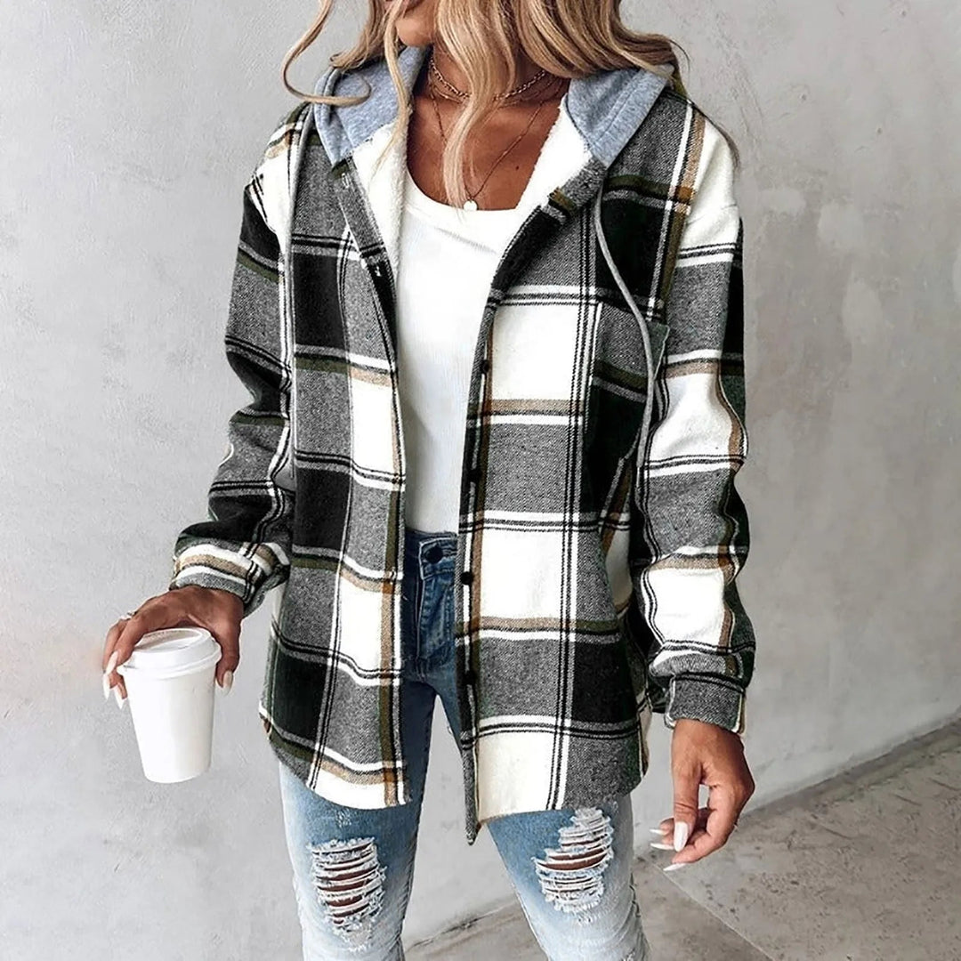 Nela | Warme Jacke für den Herbst für Damen mit Kapuze und langen Ärmeln