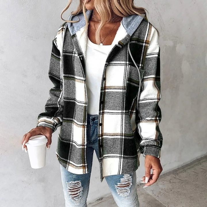 Nela | Warme Jacke für den Herbst für Damen mit Kapuze und langen Ärmeln