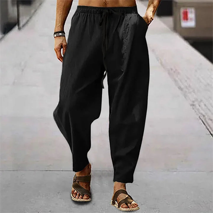 Omar | Zen Drop-Crotch-Hosen für Herren mit mittlerem Bund