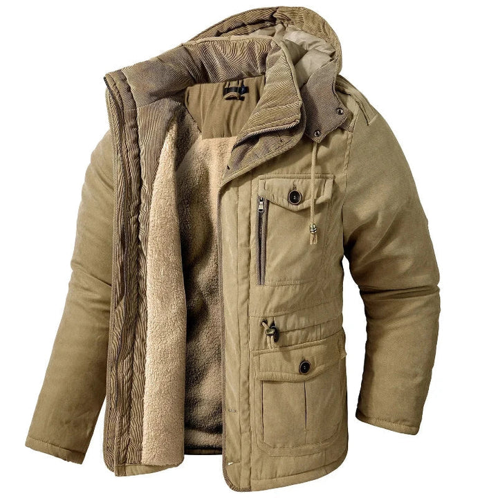 Liam | Herren Parka mit Taschen und Kapuze