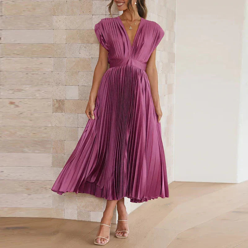 Hedwig | Elegantes Damenkleid für Damen mit V-Ausschnitt