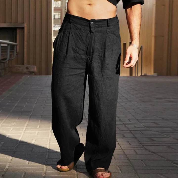 Stevie | Herren Hose mit weitem Bein und mittlerem Bund