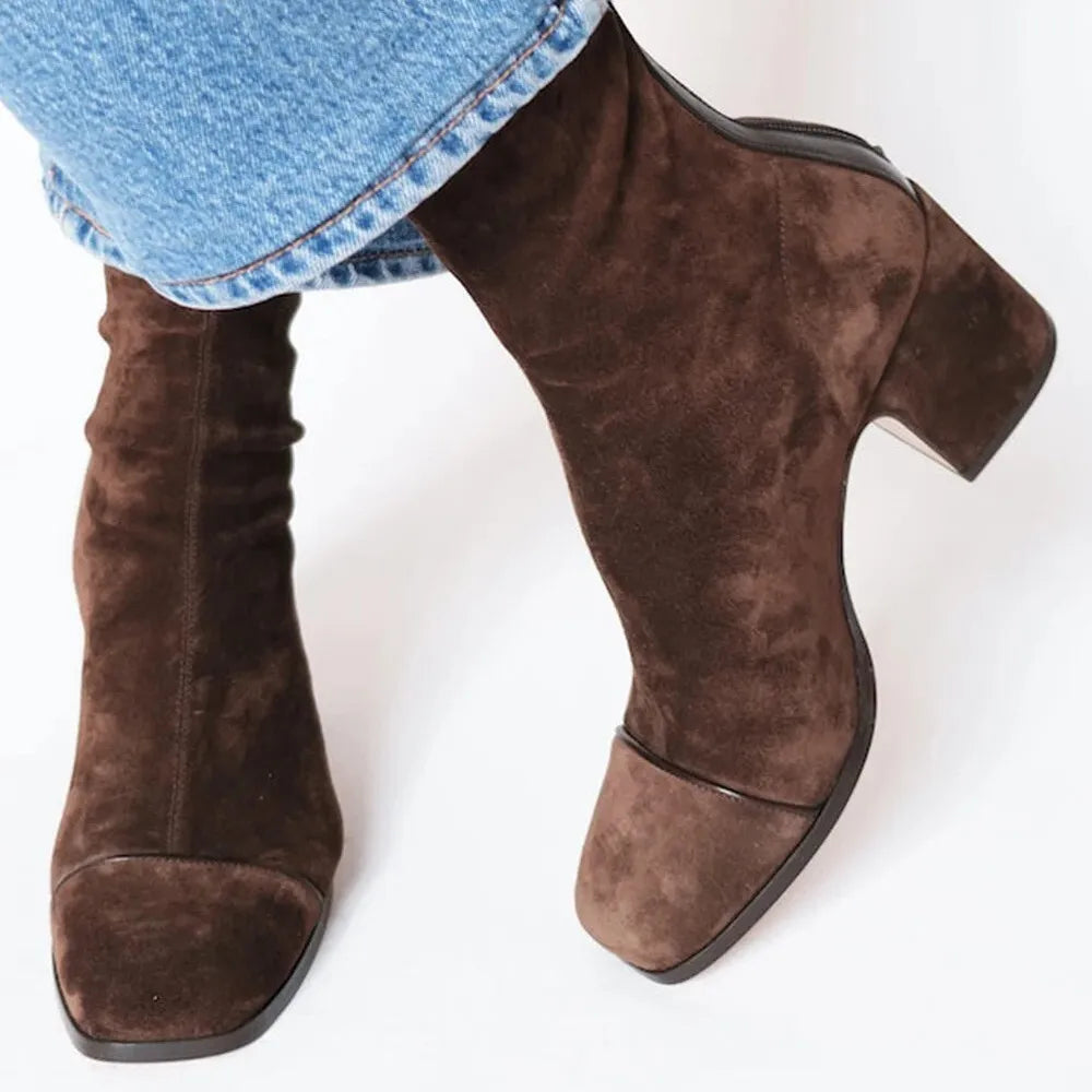 Suave | Stilvolle Komfort Stiefeletten für Damen mit mittelhohem Absatz