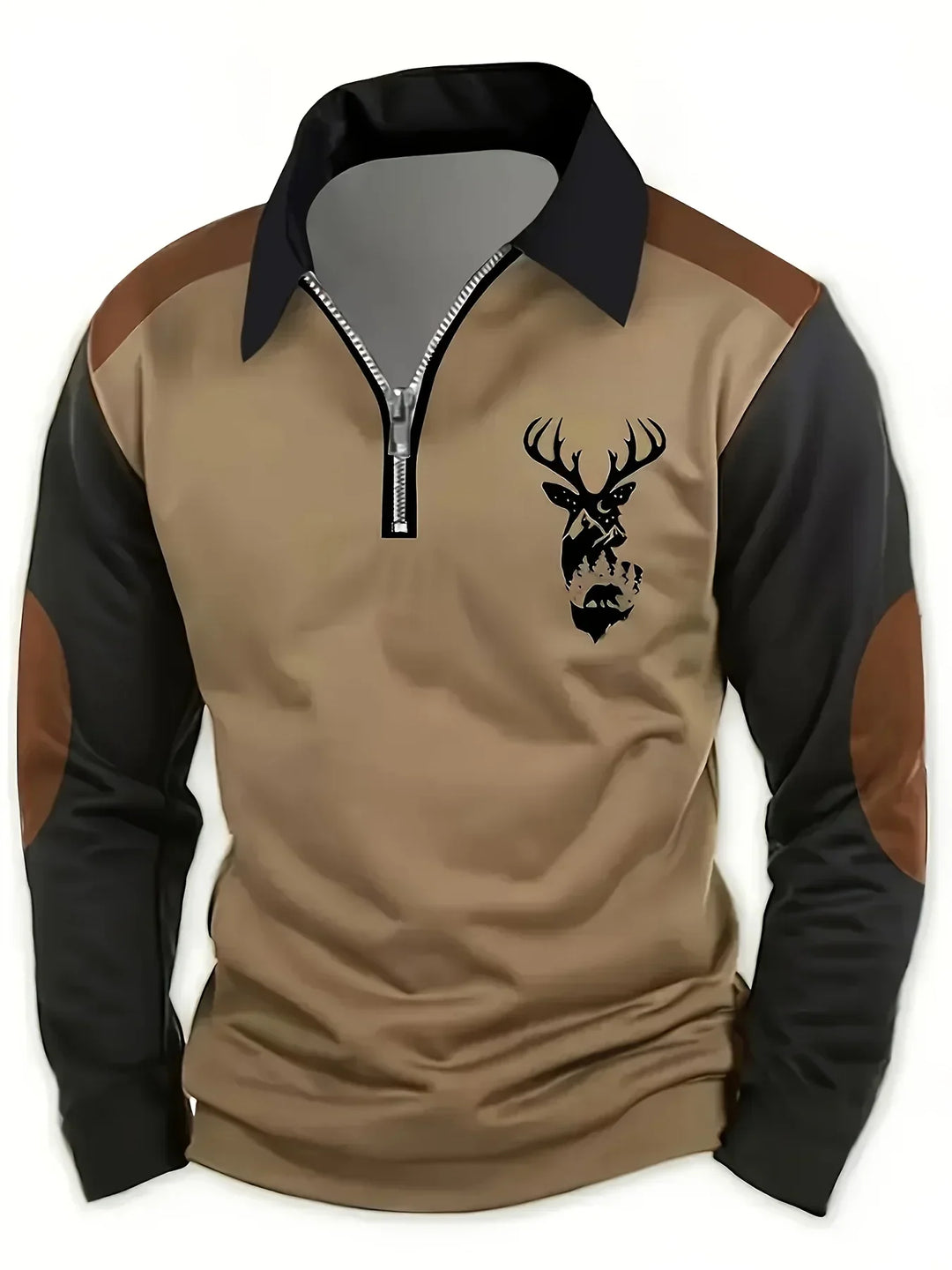 Callum | Stilvoller Herbstpullover für Herren mit Stehkragen und langen Ärmeln