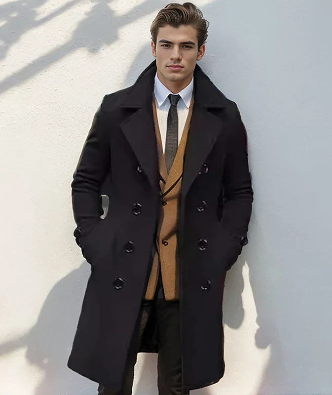 Jude | Chic Herren Trenchcoat mit langen Ärmeln