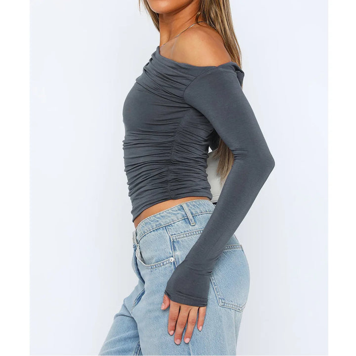 Damen Langarmtop Cropped