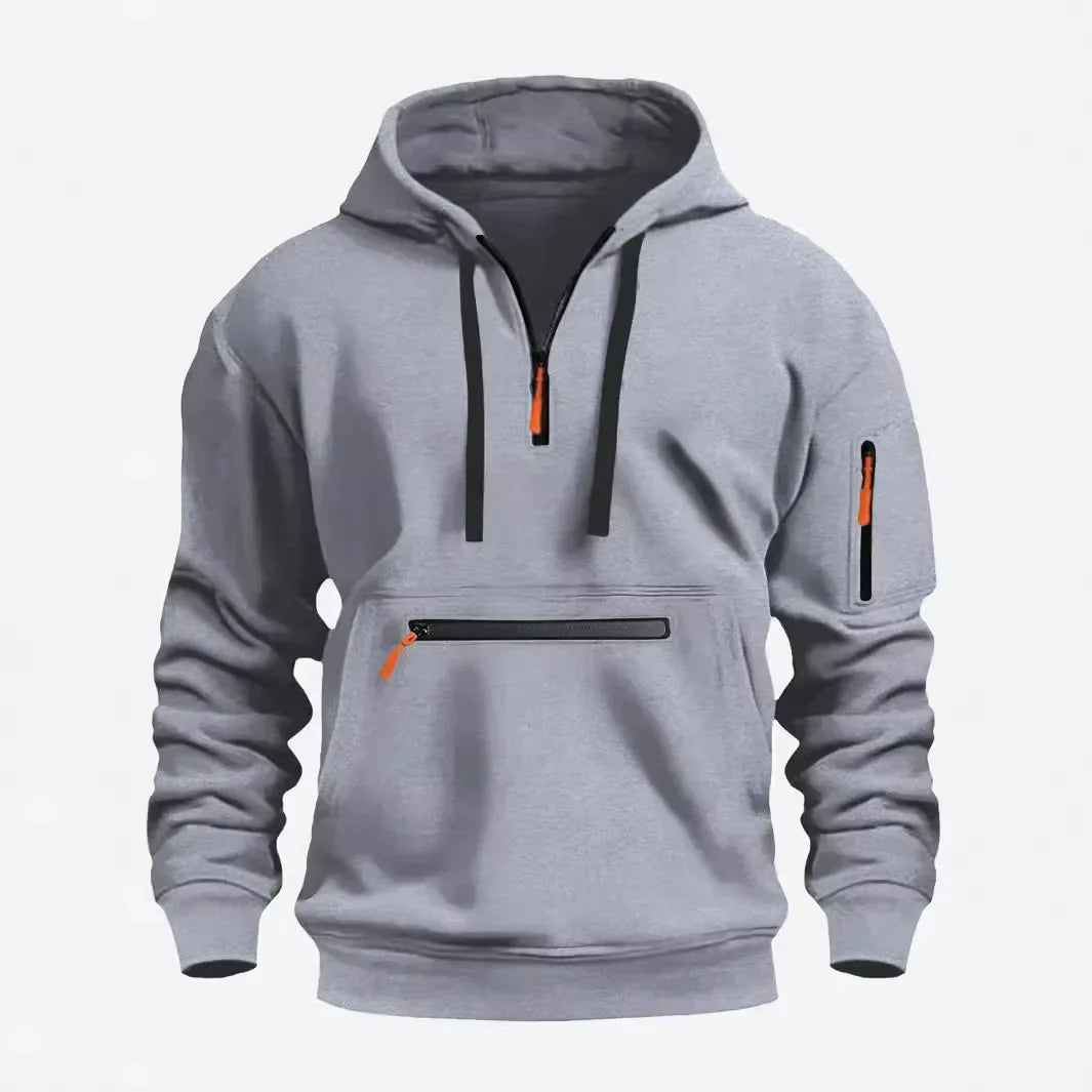AlpenNord | Kapuzen-Zip-Up Sweatshirt für Herren mit langen Ärmeln