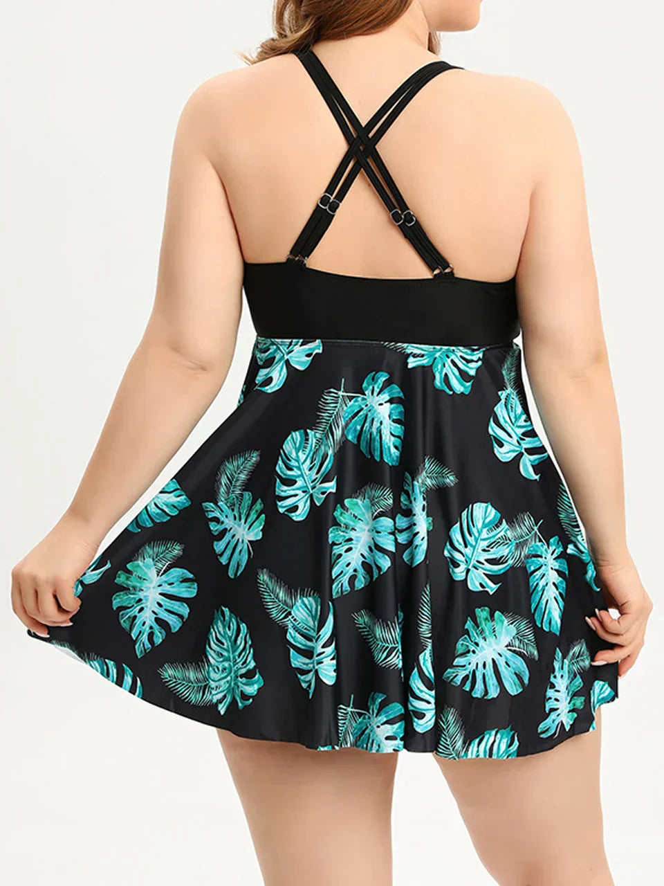 Madison | Tankini-Set für Damen in großen Größen mit asymmetrischem Überwurf