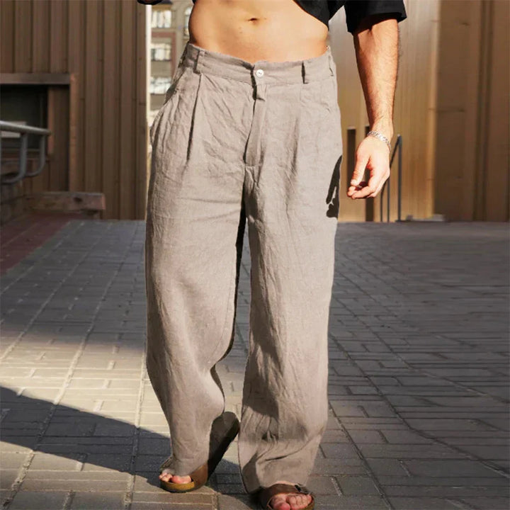 Stevie | Herren Hose mit weitem Bein und mittlerem Bund