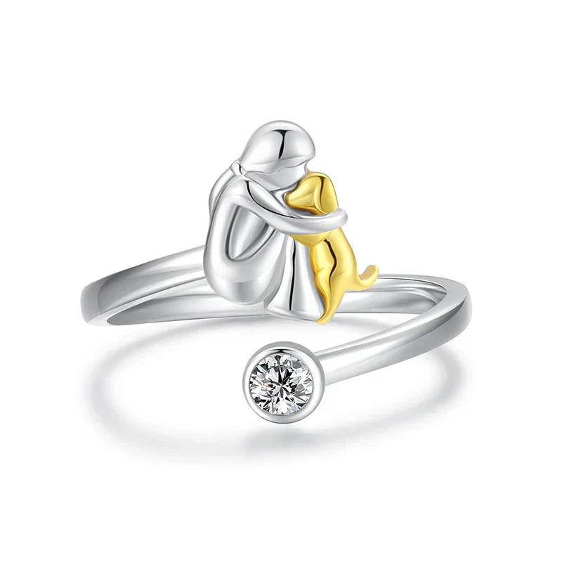 Rose | Ring mit Hundemotiv