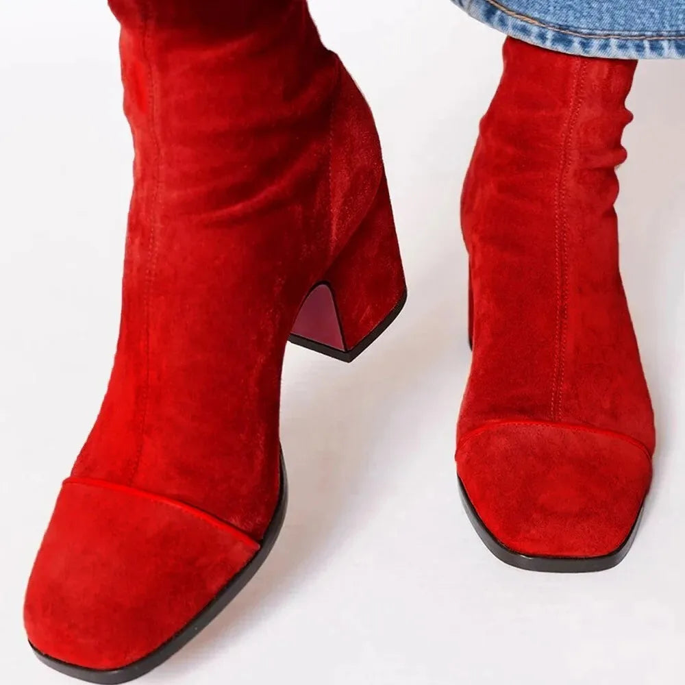 Suave | Stilvolle Komfort Stiefeletten für Damen mit mittelhohem Absatz