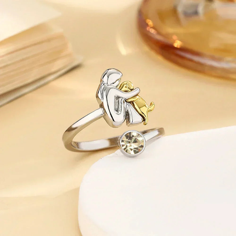 Rose | Ring mit Hundemotiv