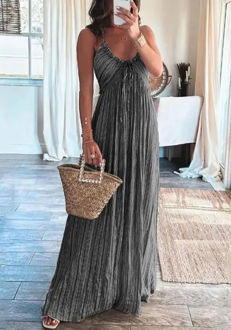 Antonella | Ärmelloses Damenkleid für Damen mit V-Ausschnitt