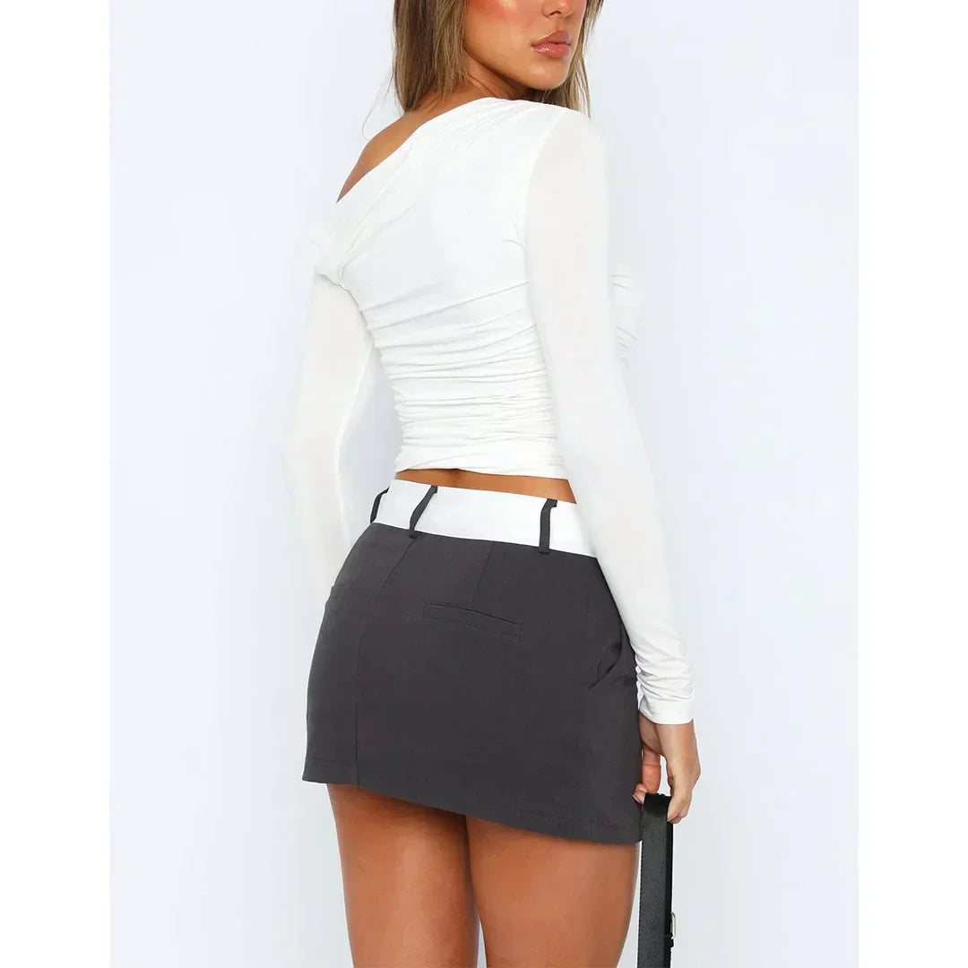 Damen Langarmtop Cropped