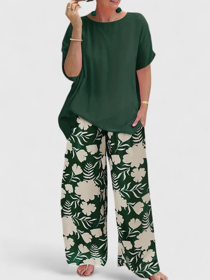 Lauren | Elegante Bequeme Hose für Damen mit weiter Passform und mittlerem Bund