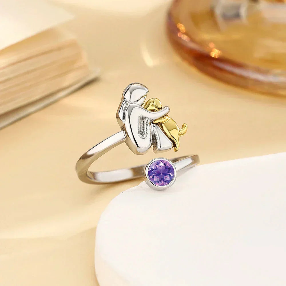 Rose | Ring mit Hundemotiv