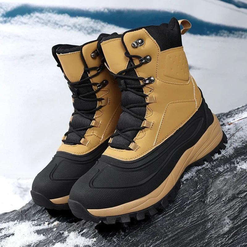 Herren Schneestiefel mit High-Top-Design und Schnürung