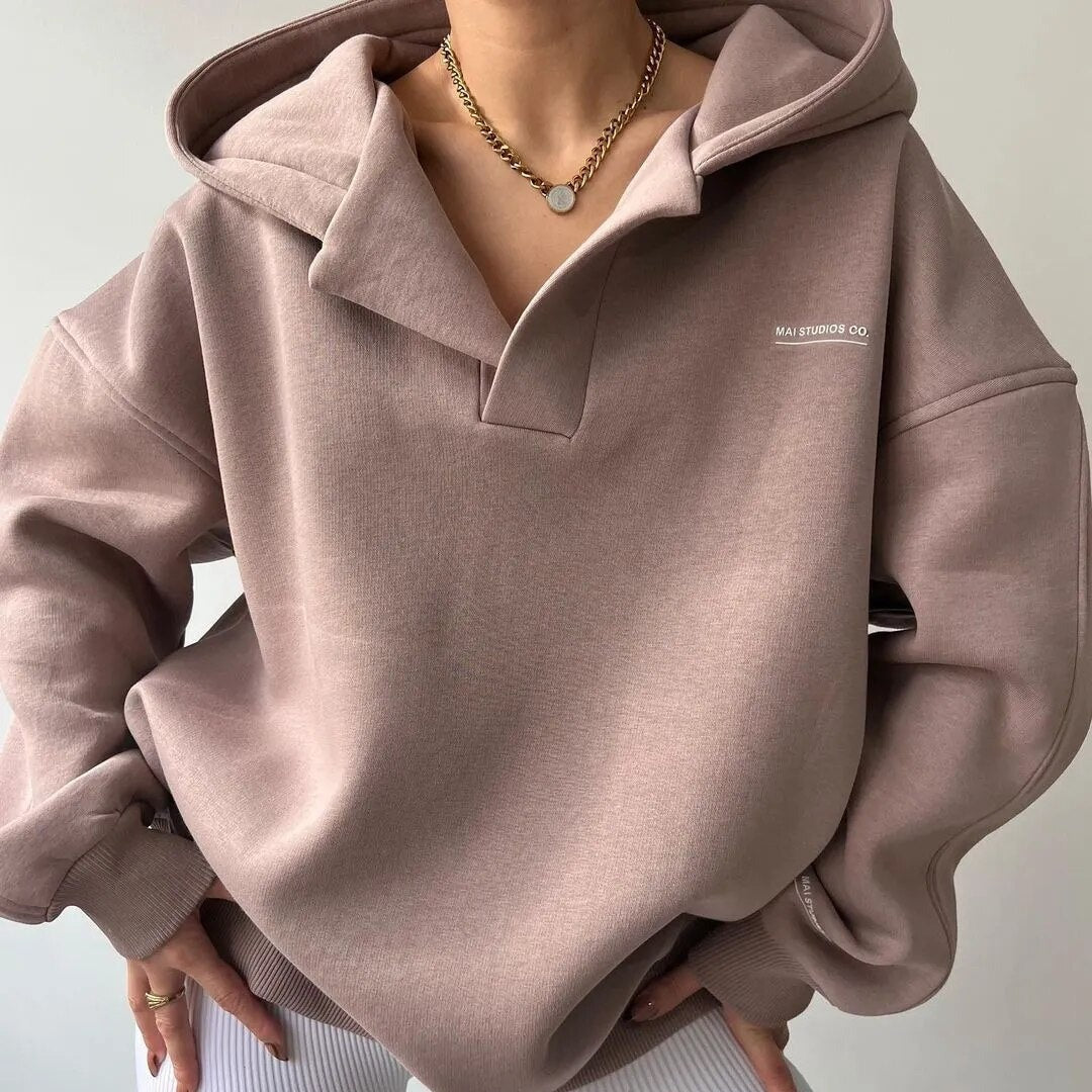 Damen Hoodie mit langen Ärmeln