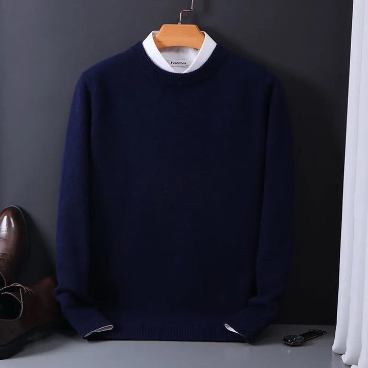 EARL | Premium Trikot Cardigan für Herren mit Rundhalsausschnitt und langen Ärmeln