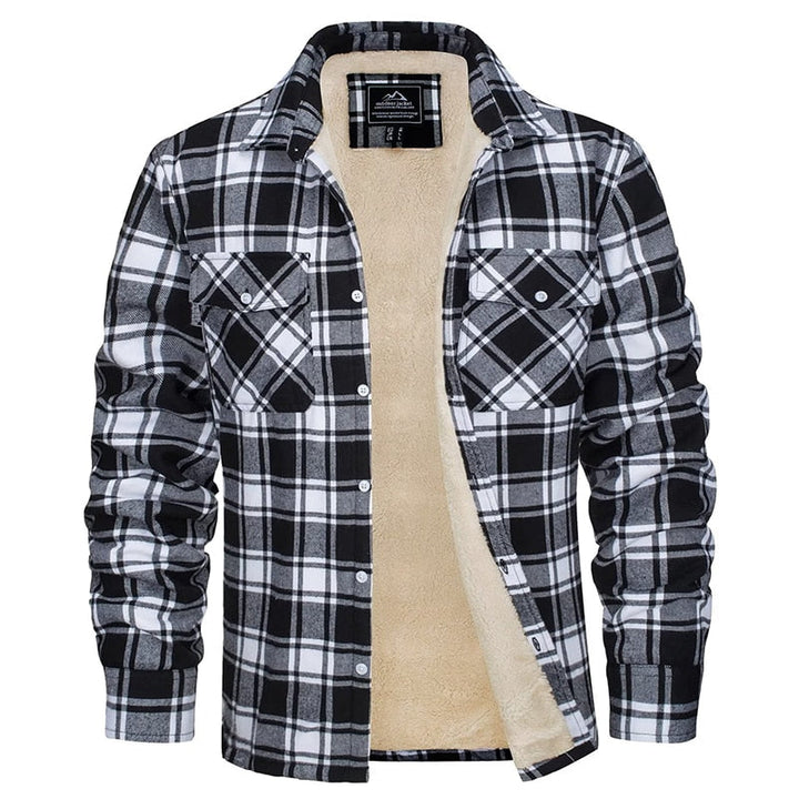 Matteo | Fusion Jacke für Herren mit Karomuster und langen Ärmeln