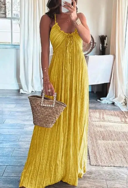 Antonella | Ärmelloses Damenkleid für Damen mit V-Ausschnitt