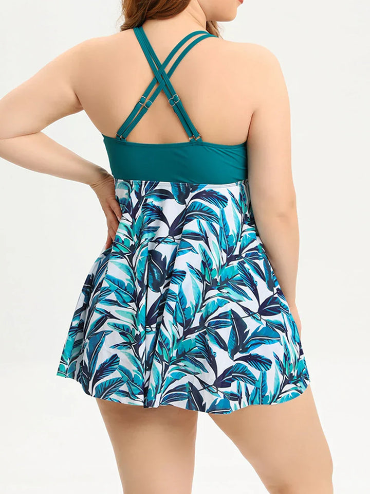 Madison | Tankini-Set für Damen in großen Größen mit asymmetrischem Überwurf