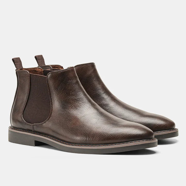 Wayne | Zeitlose Chelsea-Stiefel für Herren mit flachem Absatz