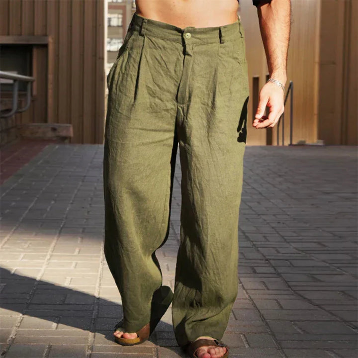 Stevie | Herren Hose mit weitem Bein und mittlerem Bund
