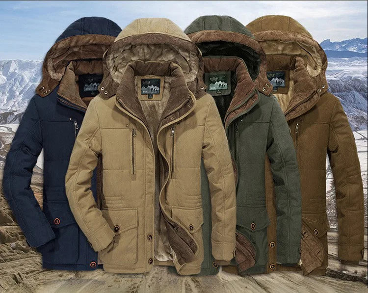 Winterjacke für Männer für Herren mit langen Ärmeln