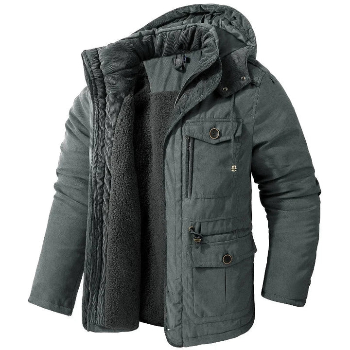 Liam | Herren Parka mit Taschen und Kapuze