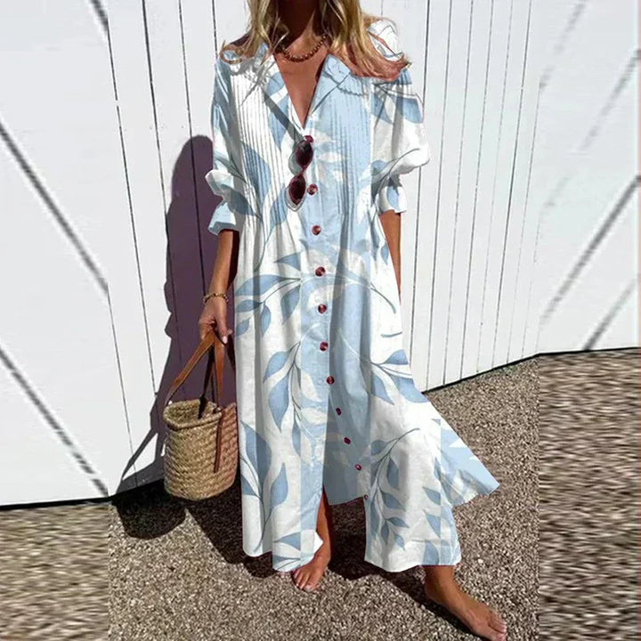 Diara | Luxe Frühling Bohemian Maxikleid für Damen mit Blumenmuster