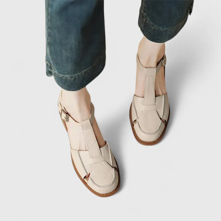 Thalina | Elegante Mary Jane Sandalen für Damen mit mittelhohem Absatz