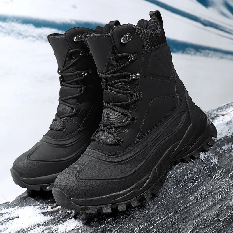 Herren Schneestiefel mit High-Top-Design und Schnürung