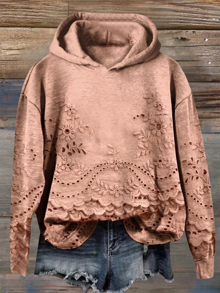 Regine | Gemütlicher Hoodie für Damen mit floralem Print