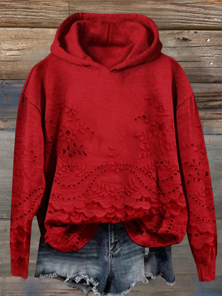 Regine | Gemütlicher Hoodie für Damen mit floralem Print