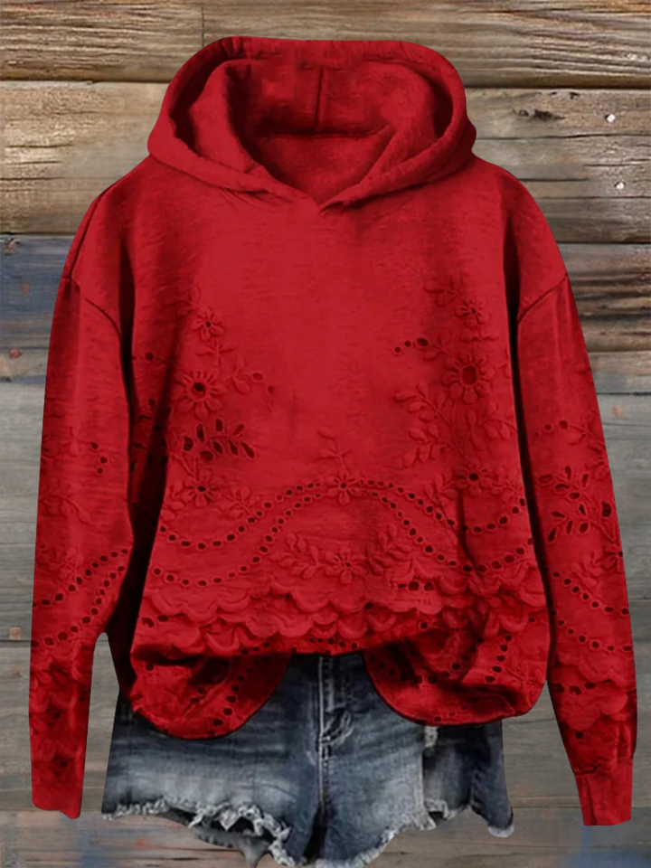 Regine | Gemütlicher Hoodie für Damen mit floralem Print