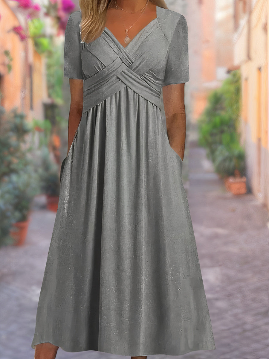 Ceola | Elegantes Midikleid für Damen mit Bauchbedeckung