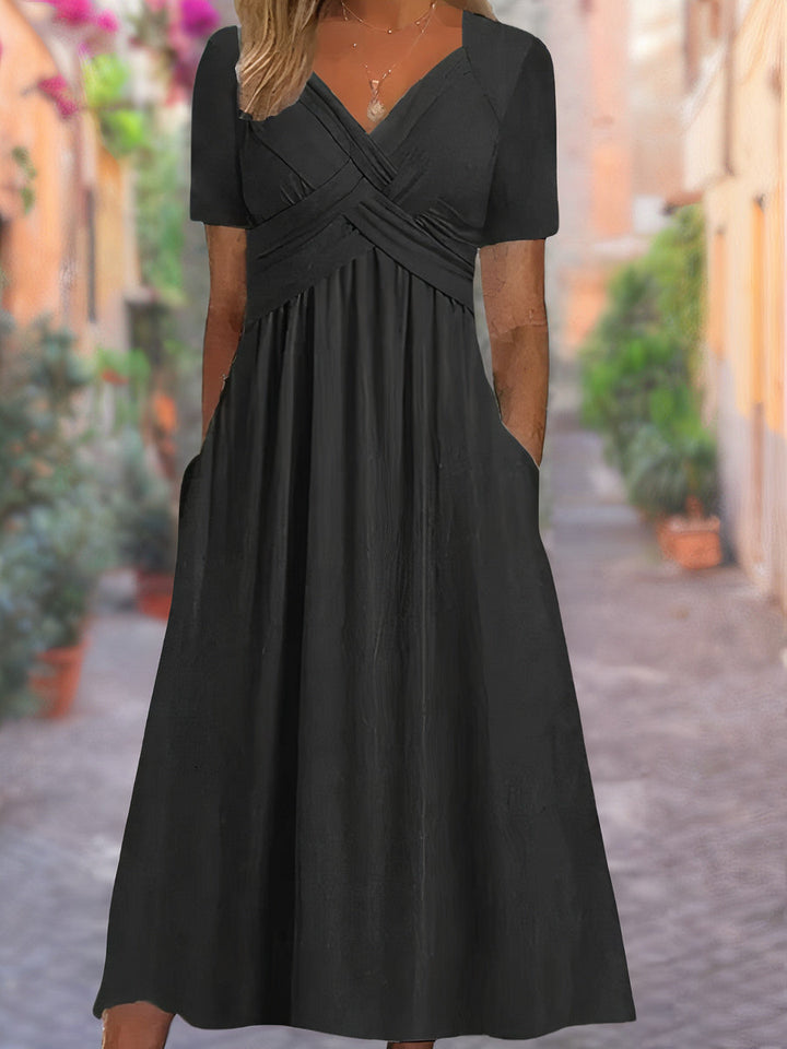 Ceola | Elegantes Midikleid für Damen mit Bauchbedeckung