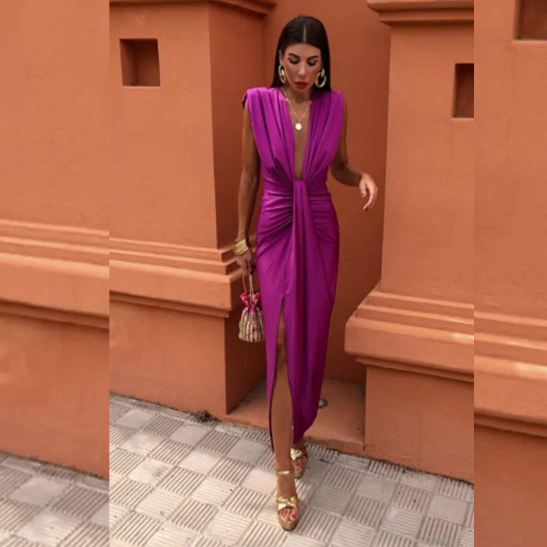 Isabella | Abendkleid für Damen mit tiefem Ausschnitt