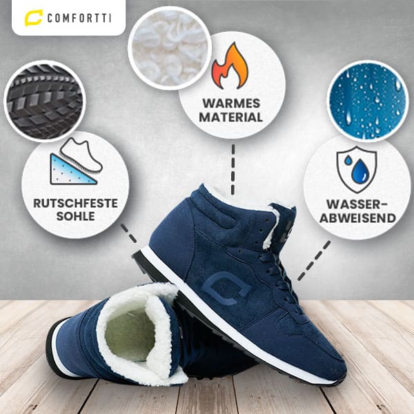 Snugg | Gemütliche Herren-Schuhe mit flachem Absatz