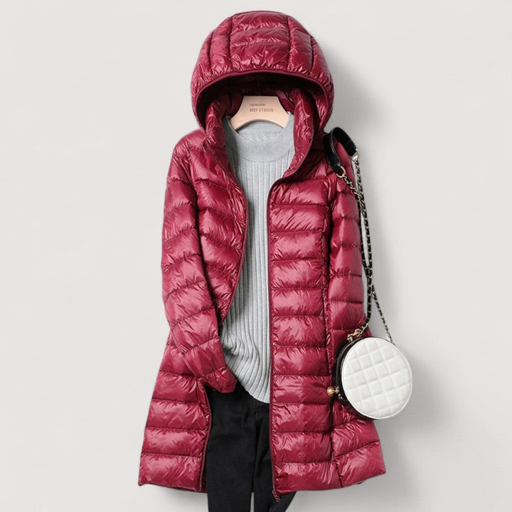 Gerda | Ultraleichte Jacke für Damen mit Kapuze und langen Ärmeln