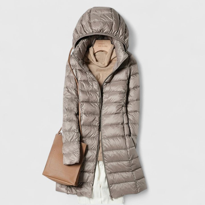 Zhaylianne Elegante Jacke für Damen mit Kapuze und langen Ärmeln