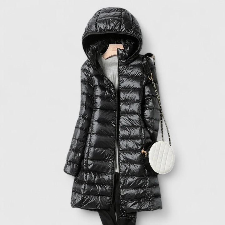 Zhaylianne Elegante Jacke für Damen mit Kapuze und langen Ärmeln
