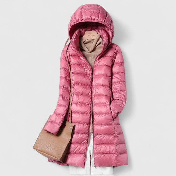 Zhaylianne Elegante Jacke für Damen mit Kapuze und langen Ärmeln