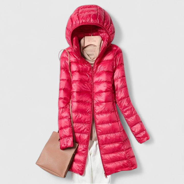 Zhaylianne Elegante Jacke für Damen mit Kapuze und langen Ärmeln