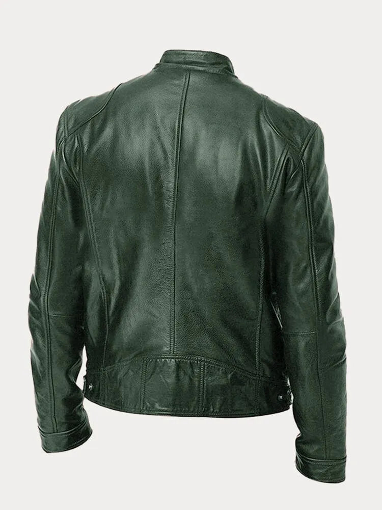 Jacke für Herren mit Rundhalsausschnitt und langen Ärmeln